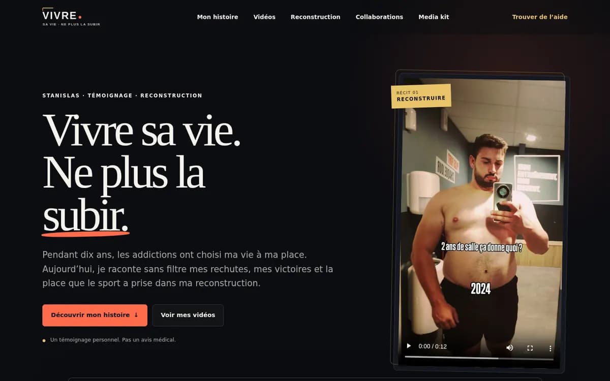 Aperçu du projet Vivre sa Vie